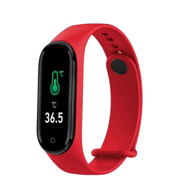 upgraded body temperature smart bracelet wristband with heart rate monitor ultralight pedometer alarm fitness smart band 2020 
upgraded body temperature smart bracelet wristband with heart rate monitor ultralight pedometer alarm fitness smart band 2020