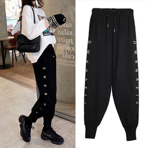 women's pants & capris women korean style streetwear black elastic waist hip hop harajuku trousers summer autumn sweatpants baggy for, Black;white
women's pants & capris women korean style streetwear black elastic waist hip hop harajuku trousers summer autumn sweatpants baggy for, Black;white