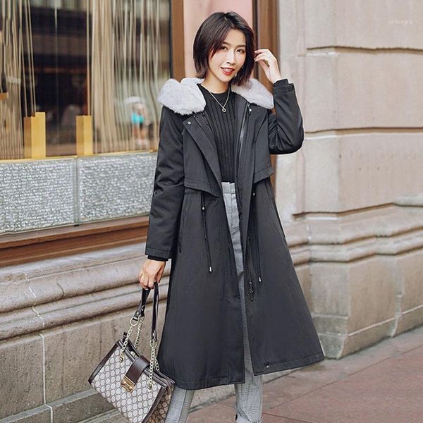 2020 winter new style to overcome female hair liner detachable otter collar fur lady jacket long1, Black
2020 winter new style to overcome female hair liner detachable otter collar fur lady jacket long1, Black