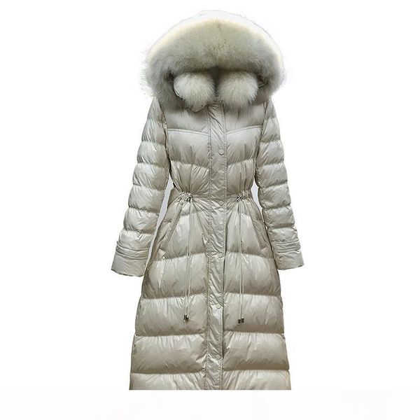 winter down coat women long big fur collar slim fashion white duck down jacket new explosion models parkas overcoat, Black
winter down coat women long big fur collar slim fashion white duck down jacket new explosion models parkas overcoat, Black