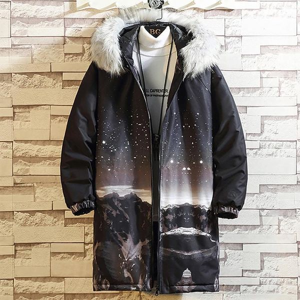 warm coat causal parkas cotton jacket men 2019 men's winter printed blouse outwear casual fashion zipper long coat#g41, Black
warm coat causal parkas cotton jacket men 2019 men's winter printed blouse outwear casual fashion zipper long coat#g41, Black