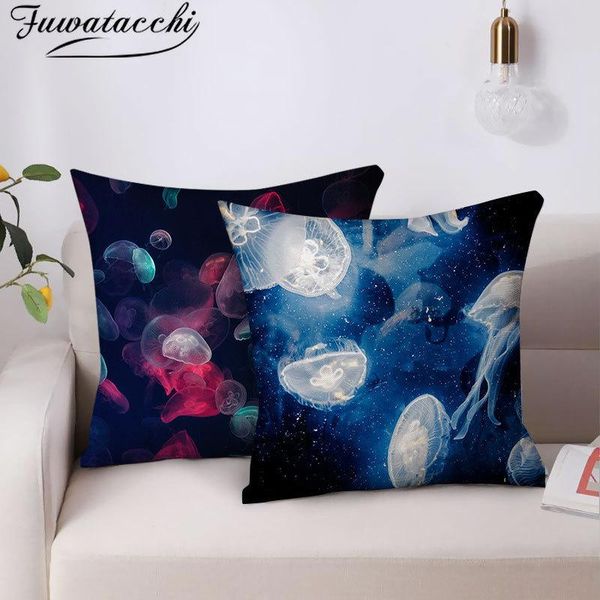 fuwatacchi ocean jellyfish printed cushion cover aquatic organisms printed pillows covers home sofa decor pillowcases 45*45cm pillow case
fuwatacchi ocean jellyfish printed cushion cover aquatic organisms printed pillows covers home sofa decor pillowcases 45*45cm pillow case