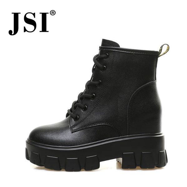 boots jsi mid-calf height increaing winter lsdies cross-tied shoes white genuine leather chunky heel jo619, Black
boots jsi mid-calf height increaing winter lsdies cross-tied shoes white genuine leather chunky heel jo619, Black