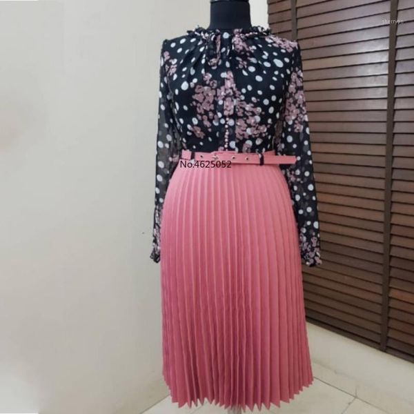 spring summer bowknot pleated dress women plus size l-3xl casual floral print dress long sleeve chiffon boho dresses with belt1, Black;gray
spring summer bowknot pleated dress women plus size l-3xl casual floral print dress long sleeve chiffon boho dresses with belt1, Black;gray
