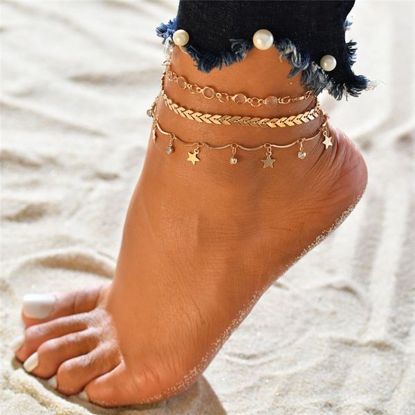 new black beaded stars crystal rope boho anklets for women multi-layer chain charm foot bracelet jewelry, Red;blue
new black beaded stars crystal rope boho anklets for women multi-layer chain charm foot bracelet jewelry, Red;blue