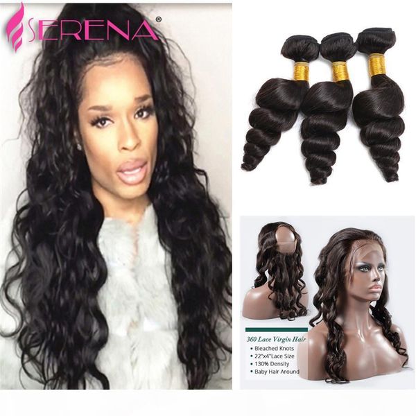 7a malaysian hair loose deep wave ear to ear 360 degree lace band frontal closure with virgin human hair weave bundles, Black;brown 
7a malaysian hair loose deep wave ear to ear 360 degree lace band frontal closure with virgin human hair weave bundles, Black;brown