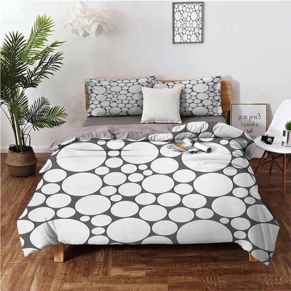 retro pattern with large small round dots abstract art print imagebedding 3-piece set 
retro pattern with large small round dots abstract art print imagebedding 3-piece set