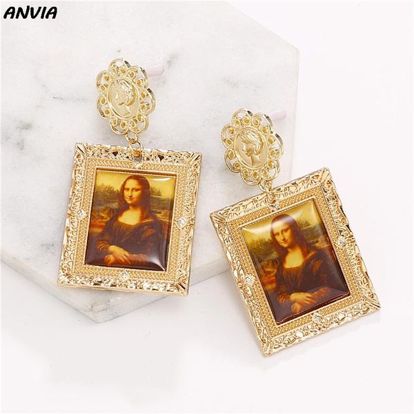dangle & chandelier mona lisa silver gold metal drop earrings for women art painting pendant charm vintage classical big party accessories
dangle & chandelier mona lisa silver gold metal drop earrings for women art painting pendant charm vintage classical big party accessories