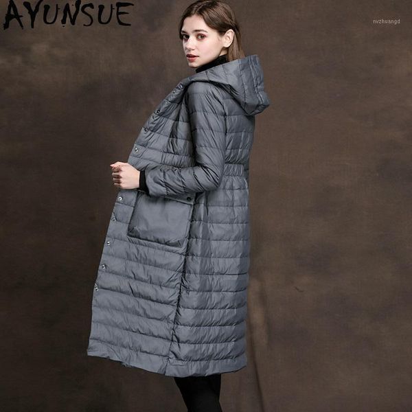 ayusnue autumn winter white duck down women hooded korean long ultra light down coat female puffer jacket 2020 smxm8037 kj29411, Black
ayusnue autumn winter white duck down women hooded korean long ultra light down coat female puffer jacket 2020 smxm8037 kj29411, Black