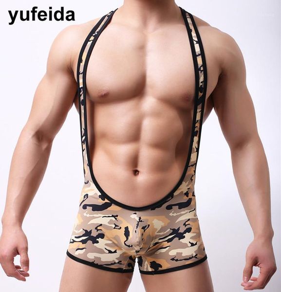 yufeida men's new style bodysuits camo series cool jumpsuits men's underwear nightwear undershirts1, Black;brown
yufeida men's new style bodysuits camo series cool jumpsuits men's underwear nightwear undershirts1, Black;brown