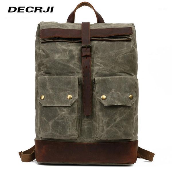 backpack decrji luxury canvas men back pack bag large capacity genuine leather male waterproof mens rucksack travel1
backpack decrji luxury canvas men back pack bag large capacity genuine leather male waterproof mens rucksack travel1