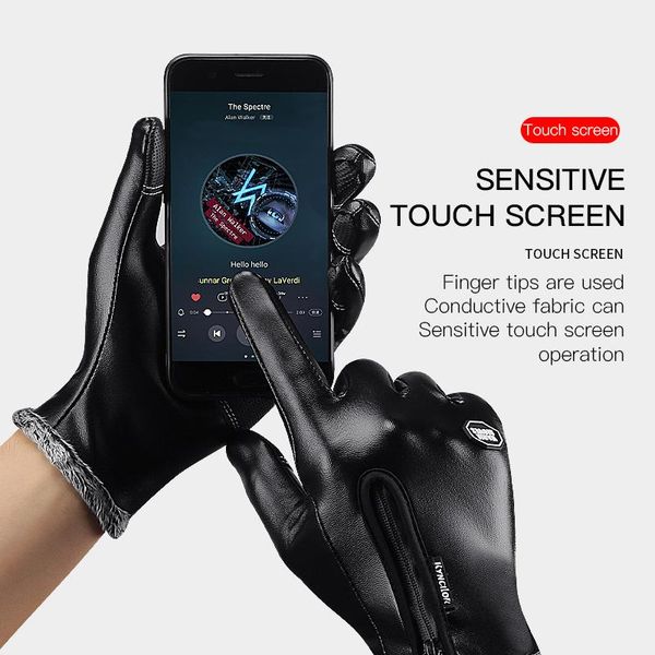 kyncilor men's winter gloves cycling gloves velvet leather men touch screen gloves for sports thermal climbing bycicle jlllqo nana_home, Black
kyncilor men's winter gloves cycling gloves velvet leather men touch screen gloves for sports thermal climbing bycicle jlllqo nana_home, Black