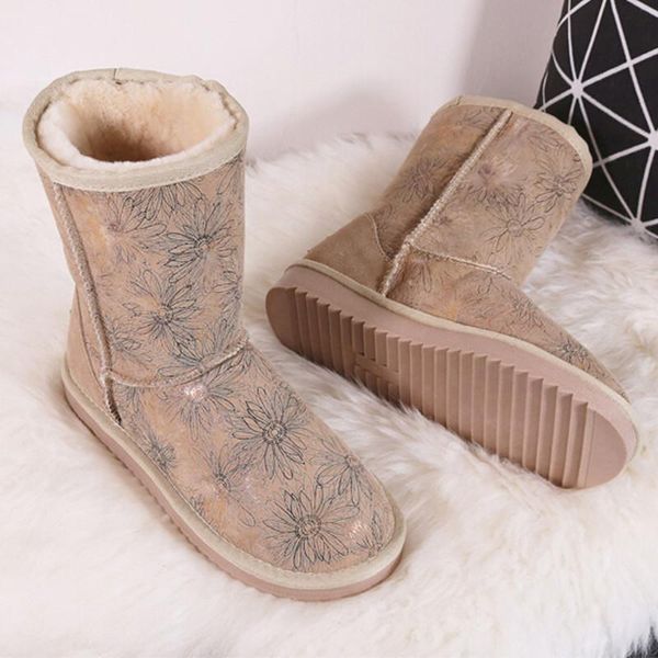 g&zaco sheepskin snow boots natural wool sheep fur boots mid calf flat women waterproof women's winter shoes, Black
g&zaco sheepskin snow boots natural wool sheep fur boots mid calf flat women waterproof women's winter shoes, Black
