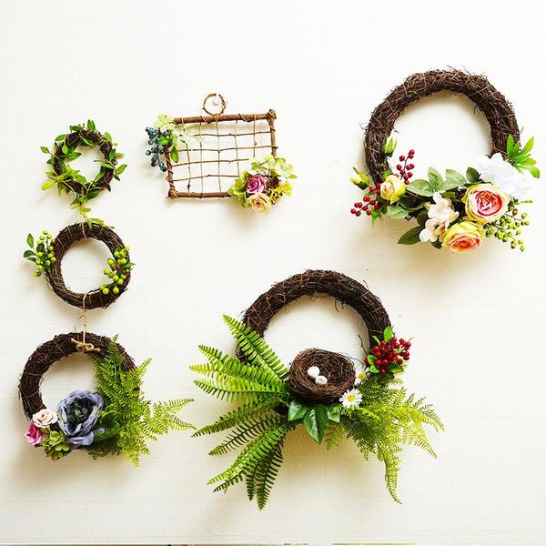 decorative flowers & wreaths artificial garland silk rose flower wreath door decoration wall background home wedding party diy 
decorative flowers & wreaths artificial garland silk rose flower wreath door decoration wall background home wedding party diy