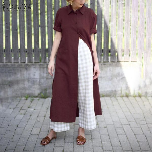 fashion long shirt zanzea 2021 women blouse casual summer lapel neck half sleeve solid tunic chemise cotton blusas female, White
fashion long shirt zanzea 2021 women blouse casual summer lapel neck half sleeve solid tunic chemise cotton blusas female, White