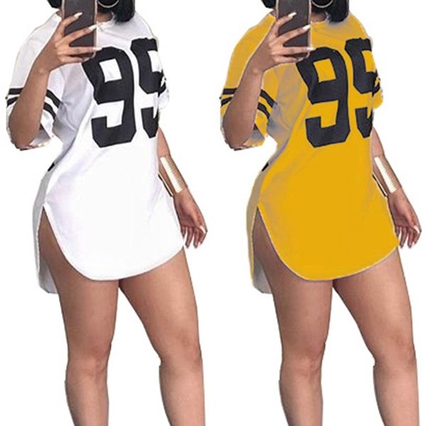 street style number printed short sleeved mini dresses casual plus size pullover tshirt dress ws7225u y200101, White;black
street style number printed short sleeved mini dresses casual plus size pullover tshirt dress ws7225u y200101, White;black