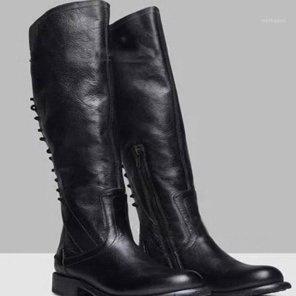 blwbyl flat women's boots lace up leather boots round head winter retro plus size square heel woman shoes1, Black
blwbyl flat women's boots lace up leather boots round head winter retro plus size square heel woman shoes1, Black