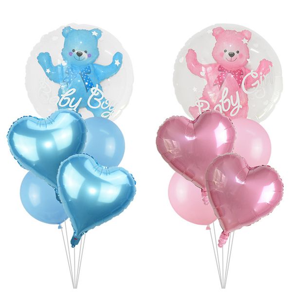 4d transparent boy girl blue pink bubble balloon bear foil balloons kids birthday gender reveal baby shower decorations
4d transparent boy girl blue pink bubble balloon bear foil balloons kids birthday gender reveal baby shower decorations