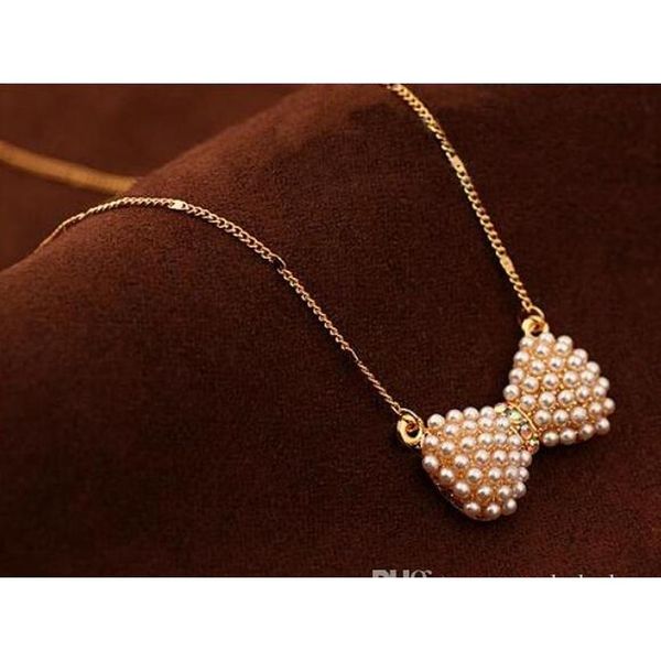 explosive jewelry fashion small fresh bow pearl necklace sweet bow pearl crystal pendant whole sqclqn beauty888, Silver
explosive jewelry fashion small fresh bow pearl necklace sweet bow pearl crystal pendant whole sqclqn beauty888, Silver