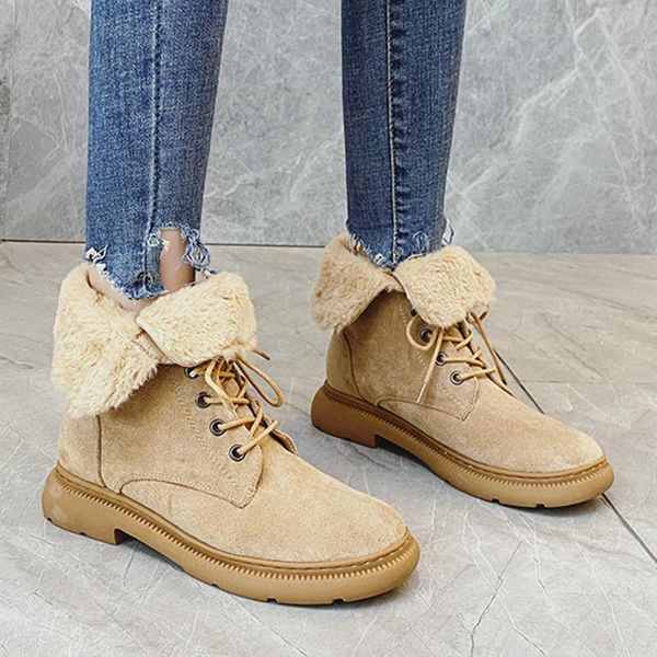 winter snow boots women fur turned-over side fashion booties mid-calf botki damskie cotton shoes big size 42/43 lace up botas, Black
winter snow boots women fur turned-over side fashion booties mid-calf botki damskie cotton shoes big size 42/43 lace up botas, Black
