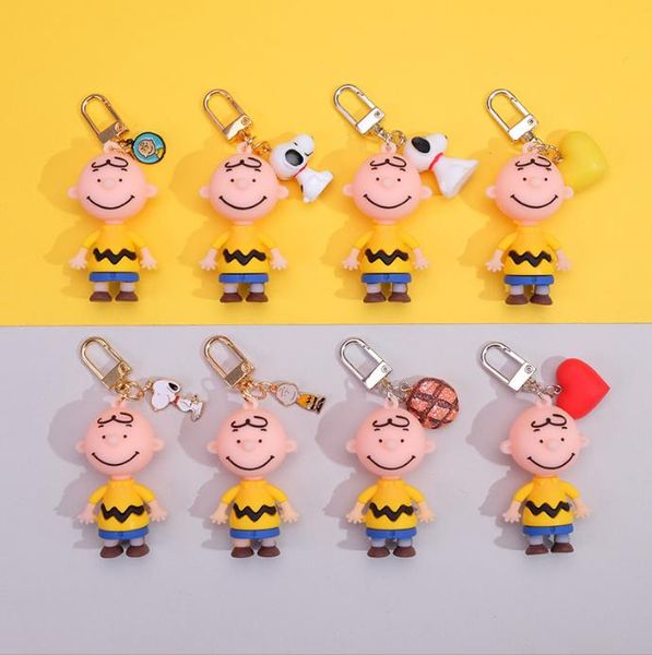 2019 new cute cartoon charlie brown keychain for girls car or bag keyring anime key chain gifts or men key chain women keychain, Silver
2019 new cute cartoon charlie brown keychain for girls car or bag keyring anime key chain gifts or men key chain women keychain, Silver