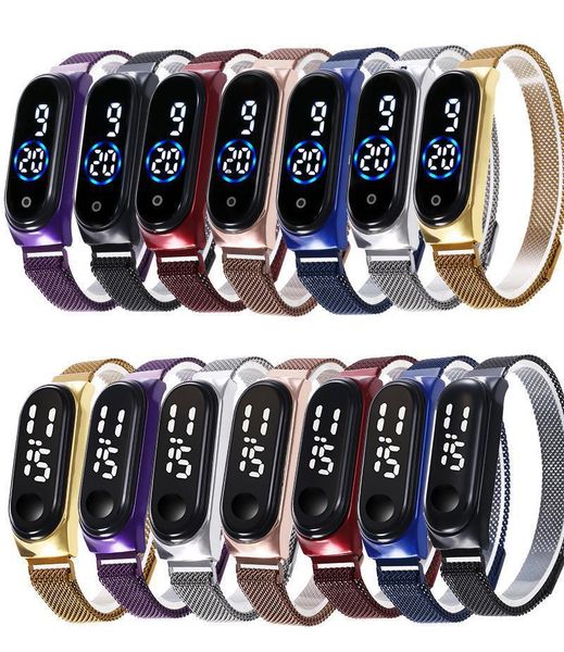 2020 digital watch women sport men watches led magnet strap touch screen led watch for women men clock electronic bracelet, Silver
2020 digital watch women sport men watches led magnet strap touch screen led watch for women men clock electronic bracelet, Silver
