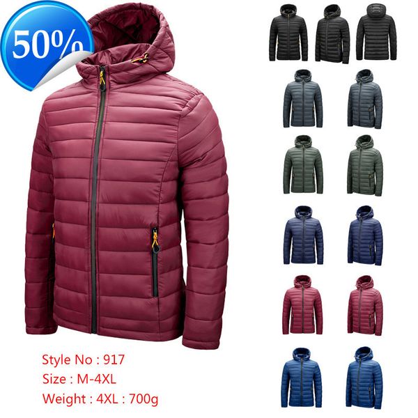 men's winter warm outdoor down jacket fashion akpcaaba, Black