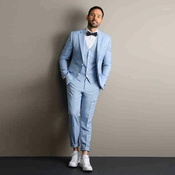 sky blue men suits slim fit costume homme custom made groom wedding tuxedos prom party notch lapel blazers (vest +coat+ pants)1, White;black
sky blue men suits slim fit costume homme custom made groom wedding tuxedos prom party notch lapel blazers (vest +coat+ pants)1, White;black