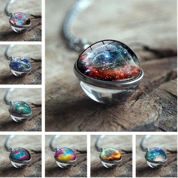 women designer jewelry galaxy nebula planet necklaces for women universe solar system moon earth sun double side glass ball pendant chain ne, Silver
women designer jewelry galaxy nebula planet necklaces for women universe solar system moon earth sun double side glass ball pendant chain ne, Silver