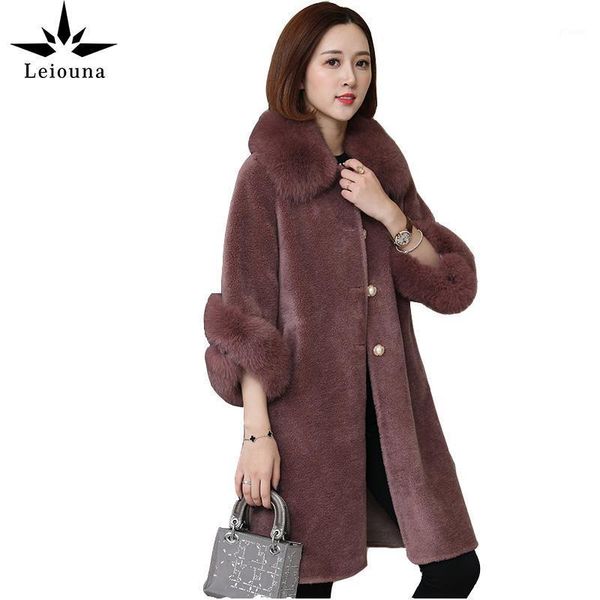leiouna long large size parker sheep shearing jacket new female medium fur one grain wool coats fur collar coat women's1, Black
leiouna long large size parker sheep shearing jacket new female medium fur one grain wool coats fur collar coat women's1, Black