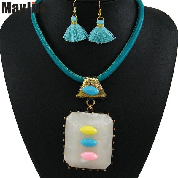 MayJim Statement necklace sets 2021 fashion Vintage Bohemia tassel jewelry sets Rope chain dubai jewelry Vintage Bijoux, Silver
MayJim Statement necklace sets 2021 fashion Vintage Bohemia tassel jewelry sets Rope chain dubai jewelry Vintage Bijoux, Silver