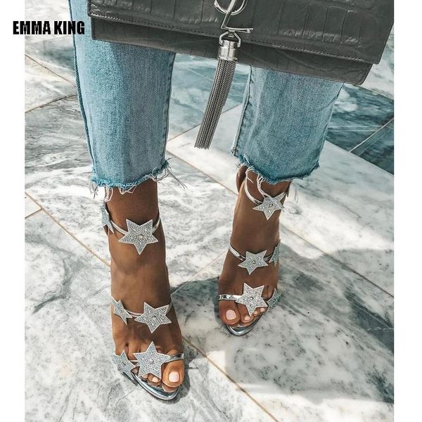 sandals women summer fashion gladiator pu leather crystal star decor high heel lady party dress shoes 2021, Black
sandals women summer fashion gladiator pu leather crystal star decor high heel lady party dress shoes 2021, Black