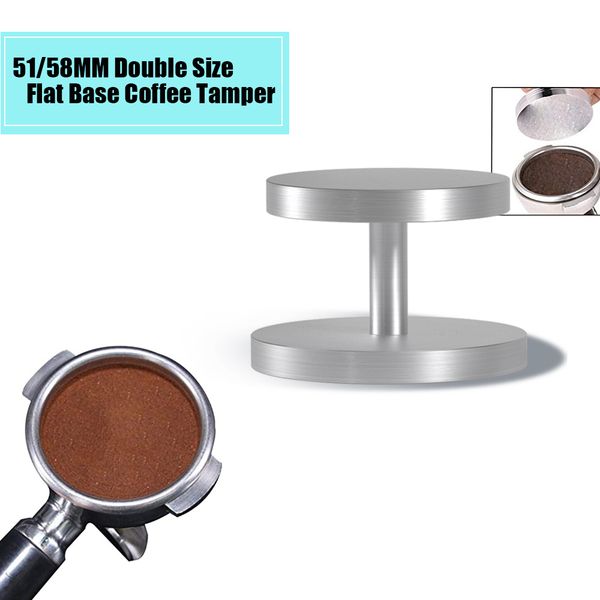 new 51mm 58mm press tamper aluminum flat base powder beans hammer tool coffee accessories espresso maker q0109
new 51mm 58mm press tamper aluminum flat base powder beans hammer tool coffee accessories espresso maker q0109