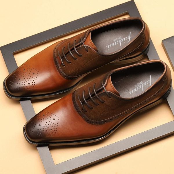 new british man handmade carved party wedding shoes summer genuine leather men's square toe laces cow suede brogue flats dx156, Black
new british man handmade carved party wedding shoes summer genuine leather men's square toe laces cow suede brogue flats dx156, Black