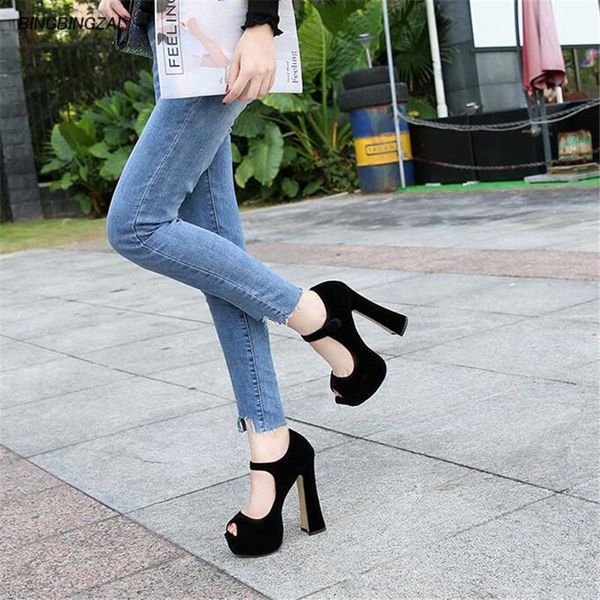 bbzai shoes woman14cm peep toe coarse heel waterproof pumps four season comfort fashion show elegant comfortable size 35-45 461, Black
bbzai shoes woman14cm peep toe coarse heel waterproof pumps four season comfort fashion show elegant comfortable size 35-45 461, Black