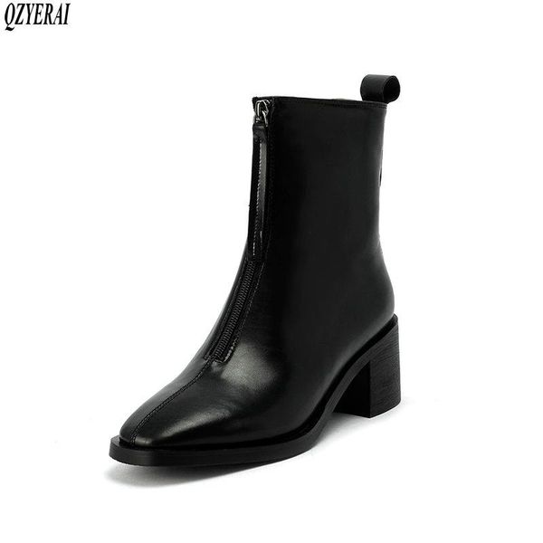boots genuine leather women female black fashion high heels autumn winter women's shoes size 34-41
boots genuine leather women female black fashion high heels autumn winter women's shoes size 34-41