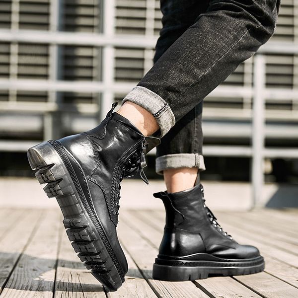 leather men's martin boots shoes fashion direct selling black 37-44 q1231, Black;white
leather men's martin boots shoes fashion direct selling black 37-44 q1231, Black;white