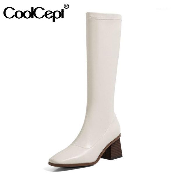 boots coolcept size 32-43 women knee square toe thick heel zipper shoes party winter warm footwear1, Black
boots coolcept size 32-43 women knee square toe thick heel zipper shoes party winter warm footwear1, Black