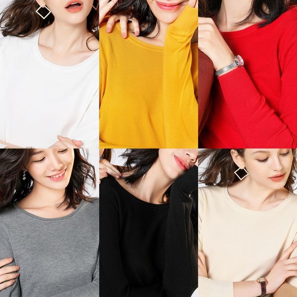 o4qqd t-neck women's slim with crew neck thin wool fitting fit tight pulloversweater versatile pullover and pullover bottoming sweater, White;black
o4qqd t-neck women's slim with crew neck thin wool fitting fit tight pulloversweater versatile pullover and pullover bottoming sweater, White;black
