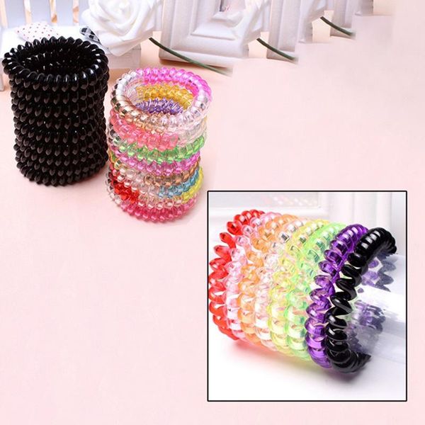 hair accessories 10pcs/set telephone wire line cord traceless head colorful rope spiral shape ties ring rubber band
hair accessories 10pcs/set telephone wire line cord traceless head colorful rope spiral shape ties ring rubber band