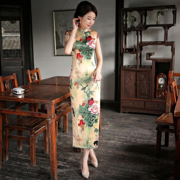 s-3xl chinese women's satin elegant plus size cheongsam silk qipao oriental dresses traditional clothes vintage long dress1, Red
s-3xl chinese women's satin elegant plus size cheongsam silk qipao oriental dresses traditional clothes vintage long dress1, Red
