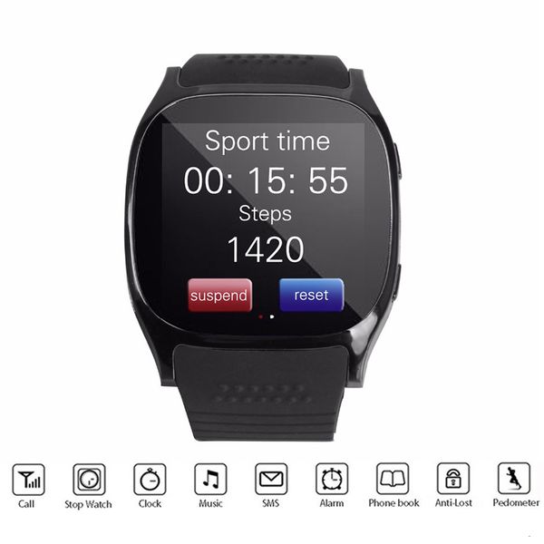 new t8 bluetooth smart watch woman men waterproof smartwatch pedometer fitness tracker support sim tf card with camera m26 dz09, Slivery;brown
new t8 bluetooth smart watch woman men waterproof smartwatch pedometer fitness tracker support sim tf card with camera m26 dz09, Slivery;brown