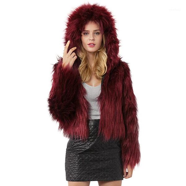 anself fashion women winter crop faux fur hooded coat long sleeve fluffy jacket short party streetwear fourrure outerwear1, Black
anself fashion women winter crop faux fur hooded coat long sleeve fluffy jacket short party streetwear fourrure outerwear1, Black