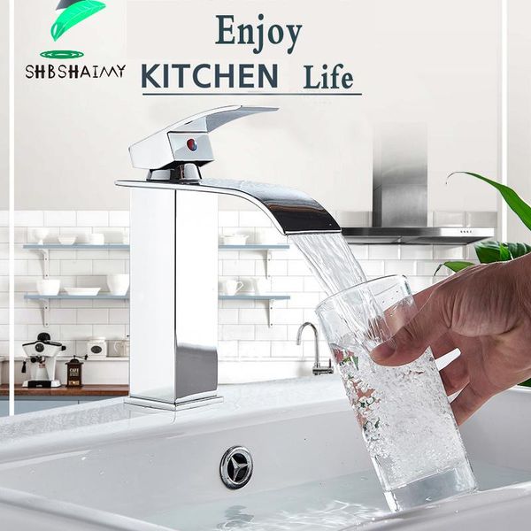 bathroom sink faucets chrome waterfall basin faucet deck mounted cold and water mixer single handle hole tap
bathroom sink faucets chrome waterfall basin faucet deck mounted cold and water mixer single handle hole tap