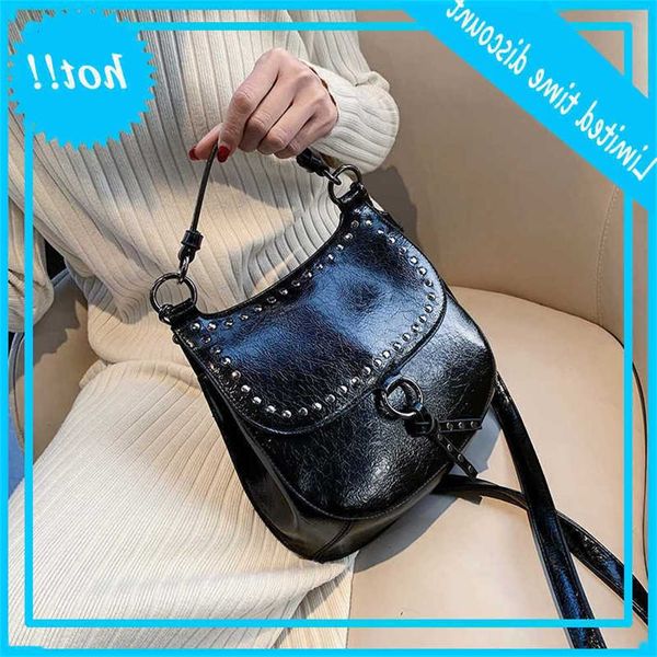 fashion saddle bag rivets handbags women crossbody 2020 new ladies designer shoulder messenger bags totes female purses 5n2g
fashion saddle bag rivets handbags women crossbody 2020 new ladies designer shoulder messenger bags totes female purses 5n2g