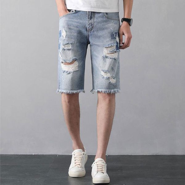 biker brem 2020 large-sized men's brim pants washed from five stitches torn jeans for man size 28-38 xcdz, Blue
biker brem 2020 large-sized men's brim pants washed from five stitches torn jeans for man size 28-38 xcdz, Blue