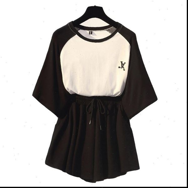 cotton thin slim temperament o neck pullover pockets t shirt new black waist drawstring skirt two piece set girlish style set, Gray
cotton thin slim temperament o neck pullover pockets t shirt new black waist drawstring skirt two piece set girlish style set, Gray