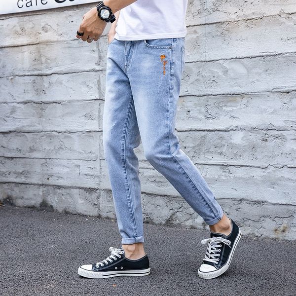 autumn jeans men's korean slim elastic leggings trend young students jeans and jeanstrousers and jeansfashion versatile men's long, Blue
autumn jeans men's korean slim elastic leggings trend young students jeans and jeanstrousers and jeansfashion versatile men's long, Blue