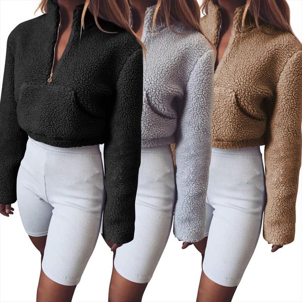 new women fashion 2020 autumn winter warm gray black hoodies solid kawaii sweatshirt femme crop casual long sleeve zipper
new women fashion 2020 autumn winter warm gray black hoodies solid kawaii sweatshirt femme crop casual long sleeve zipper