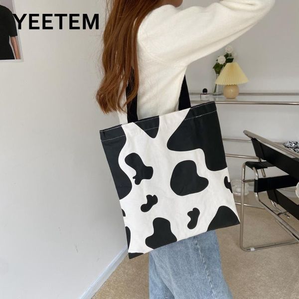 shoulder bags milk cow pattern fashion korean ladies reusable shopping large capacity student book bag women canvas handbags
shoulder bags milk cow pattern fashion korean ladies reusable shopping large capacity student book bag women canvas handbags